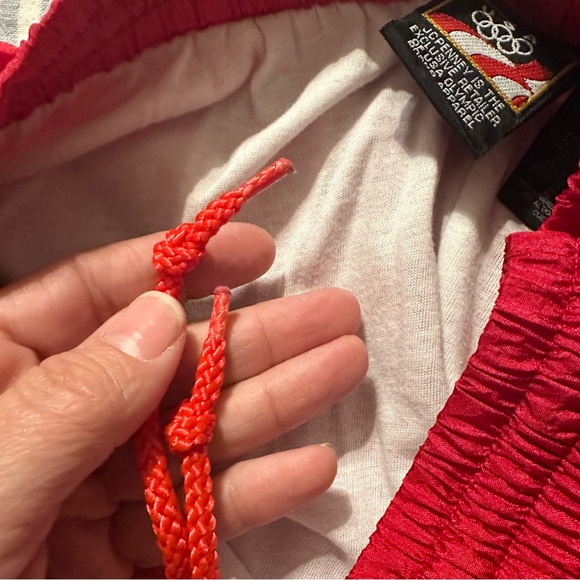 Vintage 90’s USA Olympics JC Penney Windbreaker Pants Ladies Red EUC Large - Picture 10 of 11